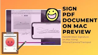 How to Sign PDF Document On Mac Preview Using iPhone, Camera or Trackpad New macOS Big Sur, Catalina