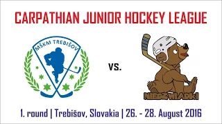 1. kolo CJHL: MŠKM TREBIŠOV - Niedzwiadki Sanok (1. tretina)