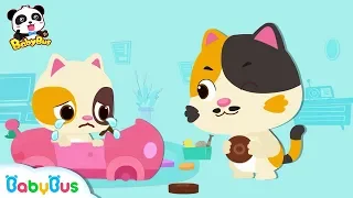 Baby Kitten's Car is Broken | Baby Kitten Family | Kids Song | Baby Kitten Care | BabyBus Cartoon