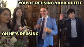 Sykkuno, Blau & Scarra's Outfit to Abe & Wendy's Wedding