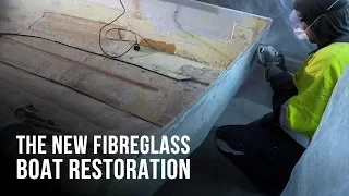 GRINDING GRINDING GRINDING! - The NEW Fibreglass Boat Restoration Project - Part 3