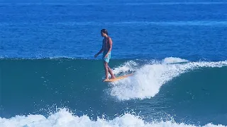Longboard Surf Session on The North Shore Hawaii