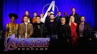 Avengers: Endgame Press Conference hosted by Jon Favreau