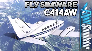 Flysimware C414AW Chancellor | All Features Explained & Full Flight Tutorial [MSFS | English]