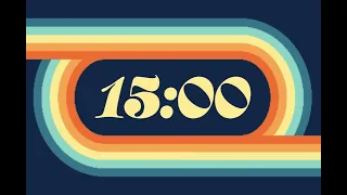 Groovy 15-Minute Countdown Timer