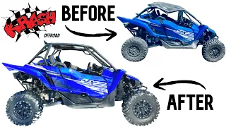 KRASH OFF-ROAD AFTERMARKET CAGE INSTALL | STARTING THE WRECKED YAMAHA YXZ REBUILD | SXS | UTV | ATV