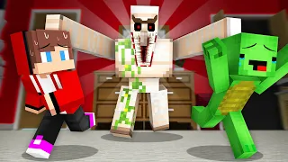 How Mikey and JJ HIDE from Scary Golem in Minecraft (Maizen)