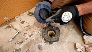 EASY Change Old Shower Drain to New FloFX Drain in Minutes Without Removing Concrete