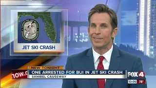 One arrested for BUI in Jet Ski crash near Sanibel Causeway