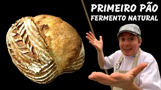 Meu Primeiro Pão com Fermento Natural !!! Sem Segredos !!! Você vai adorar !!