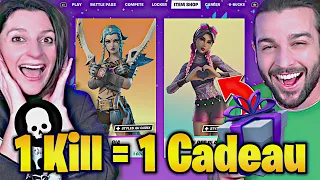 1 KILL = 1 CADEAU DANS LA BOUTIQUE FORTNITE !