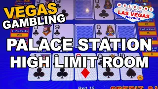 Palace Station Triple Play 5 Cent Bonus Poker inside High Limit Room.