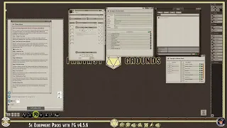 5e Custom Equipment Packs and Store Parcels| DnD5e Rule Set| FG v.4.5.6