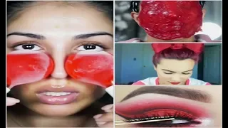 Scarlet Red Beauty Compilation 2018 l New Tutorials