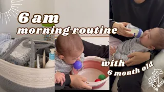 6AM MORNING ROUTINE WITH A 6 MONTH OLD BABY