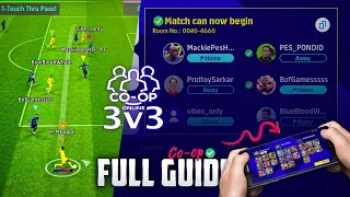 How to play Co-op Mode 3v3 in eFootball 2023 [ Full Guide ]