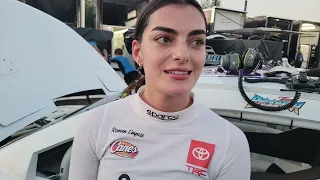 Toni Breidinger Talks about finishing 4th in the ARCA East Race at Flat Rock