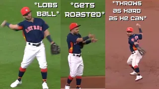Jose Altuve Lobs Ball to First, Gets Roasted, Then Fires The Next One