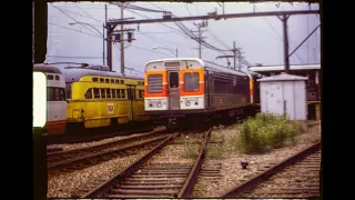 🚇 🚃 Super-8 film scan: Ohio Rapid Transit, Shaker Heights RTA Light Rail circa 1982 (4K + restored✨)