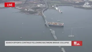 Officials to provide Baltimore bridge collapse update; search underway