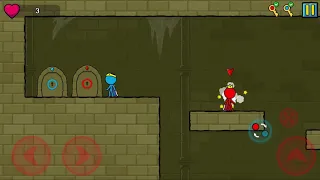 Levels 1 to 10 - Red and Blue Stickman: Animation Parkour [Android Game]
