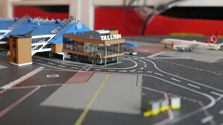 Lennart Meri Tallinn Airport / Tallinna Lennujaam (TLL) scale 1:500 Herpa Wings / self made