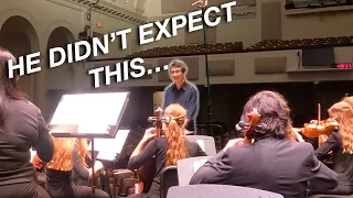 YOUTH ORCHESTRA SURPRISES CONDUCTOR FOR HIS BIRTHDAY | *emotional* | *chaotic vlog* | finale concert
