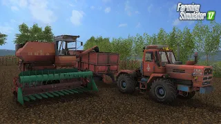 [РП] УБОРКА ПОДСОЛНЕЧНИКА НА ЛЕГЕНДАРНОМ КОМБАЙНЕ НИВА СК 5! FARMING SIMULATOR 2017