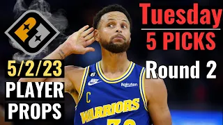 PRIZEPICKS NBA 5/2/23 TUESDAY CORE PLAYER PROPS ROUND 2!