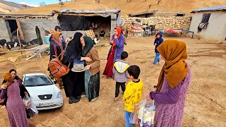 Great day in the Pern family. Fatemeh, grandmother's daughter, came to the village from Tehran #vlog