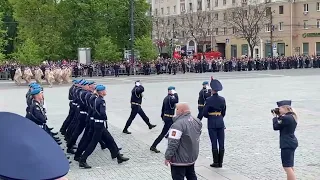 ヴォロネジ（ロシア）で行われた勝利の日軍事パレード 2022年5月