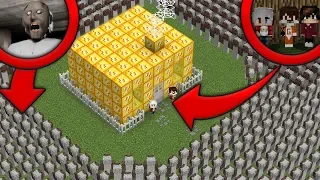 1,000,000 DE GRANNY VS CASA DE LUCKY BLOCKS | ¿PODREMOS SOBREBVIR? EN MINECRAFT TROLL + ROLEPLAY