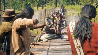 Undead vs Wapiti Indians | Red Dead Redemption 2 NPC Wars 77