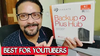 Seagate Backup Plus Hub 4 TB External HDD Unboxing And Review In Hindi