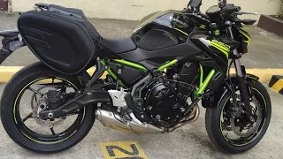 KOMINE SADDLE BAG Installed on KAWASAKI Z650