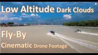 Mavic Air 2 - Low Altitude Fly-By Heavy Dark Clouds Malaysia Cinematic Drone Close-Up Footage HDR