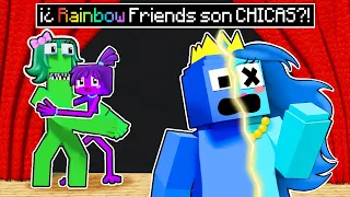 ¡Convirtiendo a los RAINBOW FRIENDS en CHICAS en Minecraft!