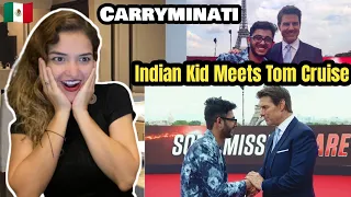 Carryminati : Indian Kid Meets Tom Cruise Reaction | Mexican Girl