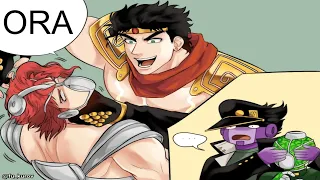 Jotaro and Kakyoin Become Stands (JoJo's Bizarre Adventure Comic Dubs)