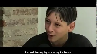 Messi interview as a kid in barcelona