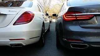Кто кого?! BMW 750 против Mercedes S550