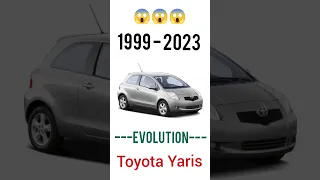 Evolution Of Toyota Yaris 1999 - 2023 #shorts #shortvideo