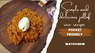 how to make a budget friendly smokey party jollof rice|Sapa edition