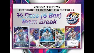 2022 Topps COSMIC CHROME 1/2 Case (6 Box) Team Break #1 eBay 11/23/22