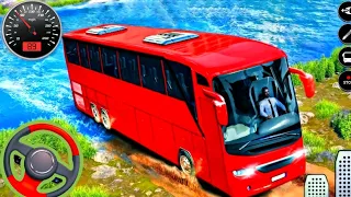 Luxury Public Bus Driving Uphill Off-road Simulator | Off-road Bus driving Games