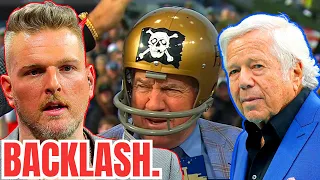 BACKLASH! Pat McAfee DESTROYED After Comments To Robert Kraft on Bill Belichick's FIRING on Gameday!