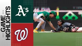 A's vs. Nationals Game Highlights (8/12/23) | MLB Highlights