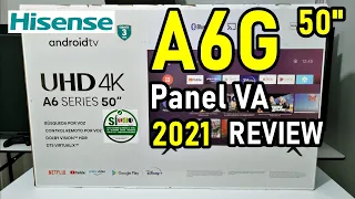 HISENSE A6G UNBOXING Y REVIEW 2021: SMART TV 4K HDR DOLBY VISION con Panel VA