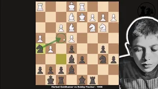 Bobby Fischer, 13 ans, vous explique la défense Najdorf - Partie 2 - Goldhamer vs Fischer - 1956