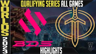 BDS vs GG Highlights ALL GAMES | Worlds 2023 Qualifying Series | Team BDS vs Golden Guardians